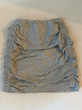 Aritzia Grey Ruched Skirt